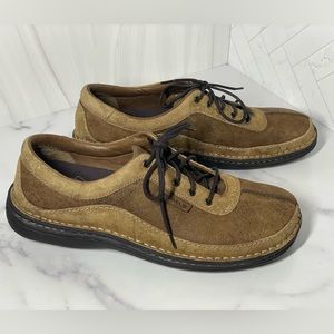 Merrell So Journ Peat Moss leather lace-up shoes size 11.5